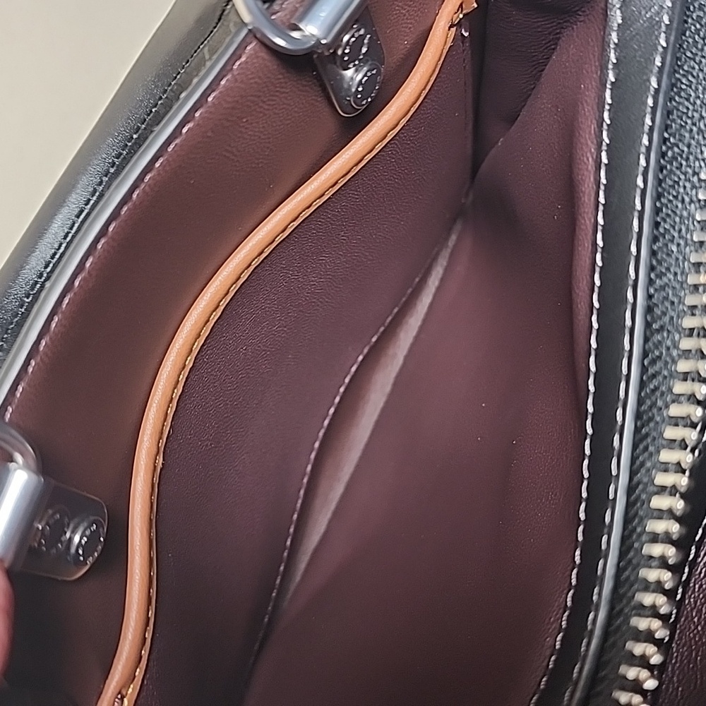 Coach Rogue 20 In Haircalf With Zebra Print - Picture 15 of 16